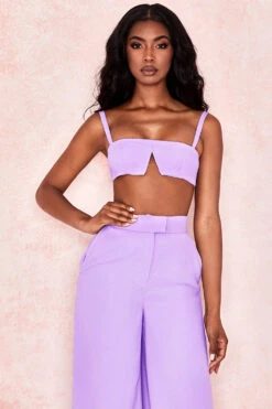 Violet Crepe V Wire Bralet -Traumhafte Kleider leelamaite 4112