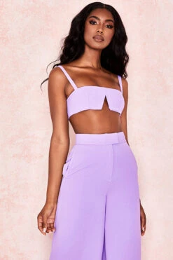 Violet Crepe V Wire Bralet -Traumhafte Kleider leelamaite 61231