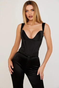 Black Satin Corset -Traumhafte Kleider liberty 8