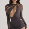 Shadow Asymmetric Cutout Bodysuit -Traumhafte Kleider lilah 2