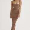 Mocha Corset Maxi Dress -Traumhafte Kleider lilian 1