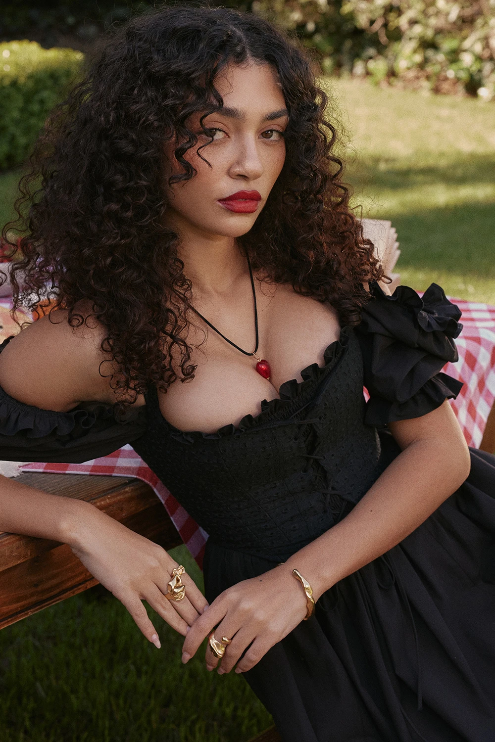 Black Puff Sleeve Midi Sundress 15 Black Puff Sleeve Midi Sundress – Bild 13