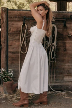 White Bustier Sundress -Traumhafte Kleider look 03 1540