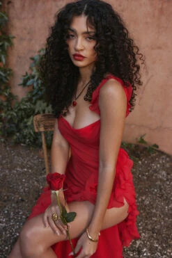 Cherry Ruffle Maxi Dress 29 Cherry Ruffle Maxi Dress -Traumhafte Kleider look 04 3112