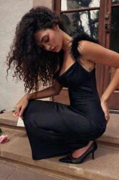 Black Satin Maxi Dress 29 Black Satin Maxi Dress -Traumhafte Kleider look 07 2866