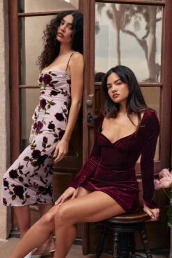 Pink Devore Midi Dress 33 Pink Devore Midi Dress -Traumhafte Kleider look 08 3379