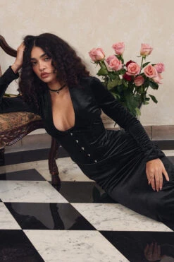 Black Velvet Corset Dress 32 Black Velvet Corset Dress -Traumhafte Kleider look 12 5507