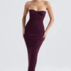 Grape Strapless Corset Maxi Dress -Traumhafte Kleider lucia 1 1