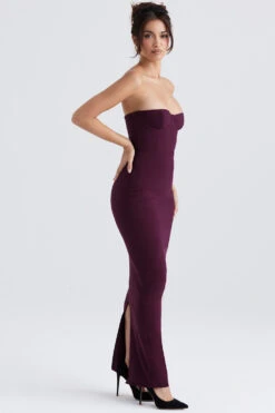 Grape Strapless Corset Maxi Dress 14 Grape Strapless Corset Maxi Dress -Traumhafte Kleider lucia 4 1