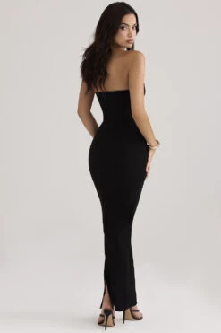 Black Strapless Corset Maxi Dress 19 Black Strapless Corset Maxi Dress -Traumhafte Kleider lucia 5 1
