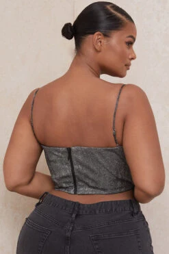 Silver Crop Top 24 Silver Crop Top -Traumhafte Kleider lulia 12a