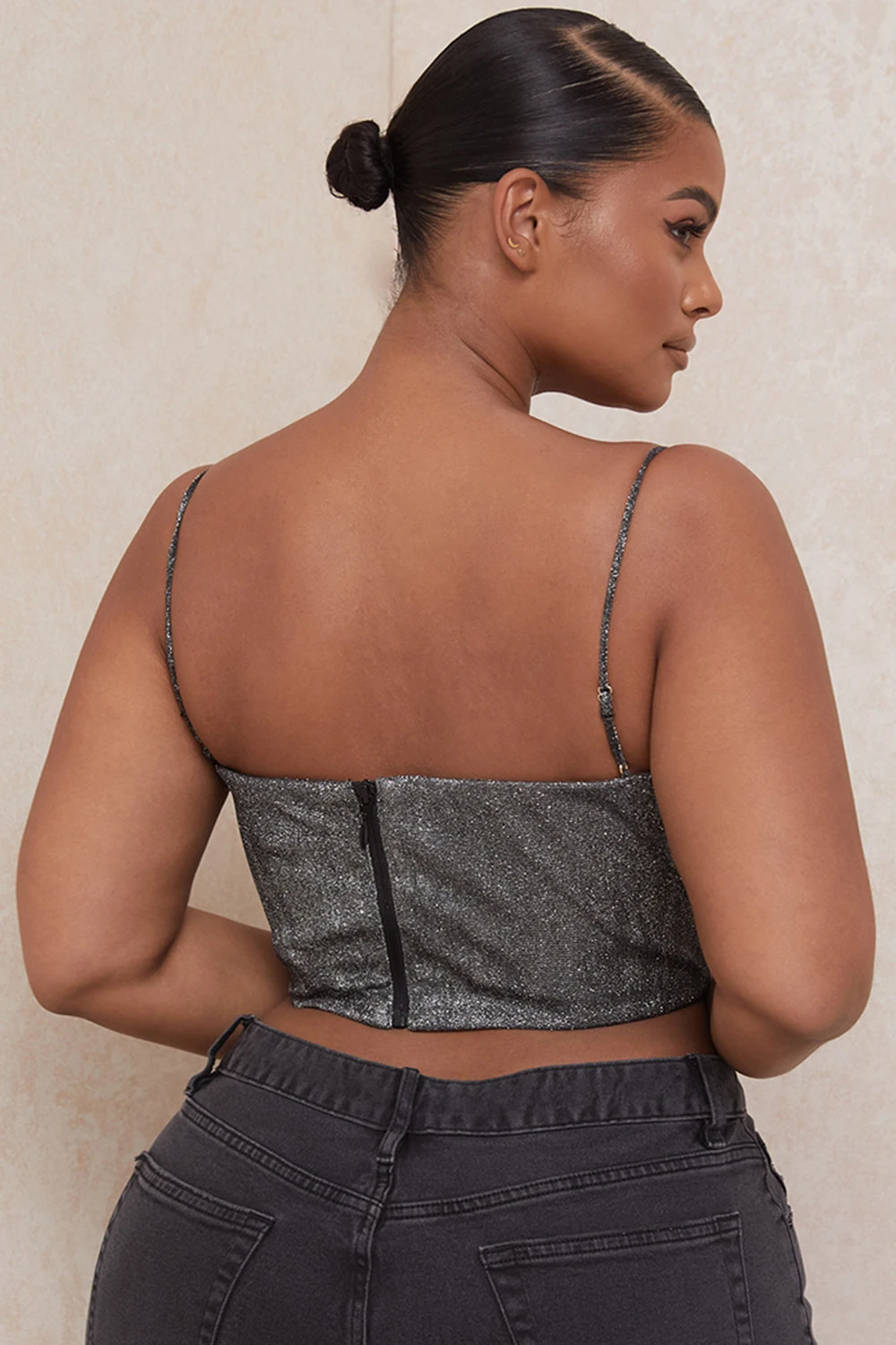 Silver Crop Top 12 Silver Crop Top – Bild 10