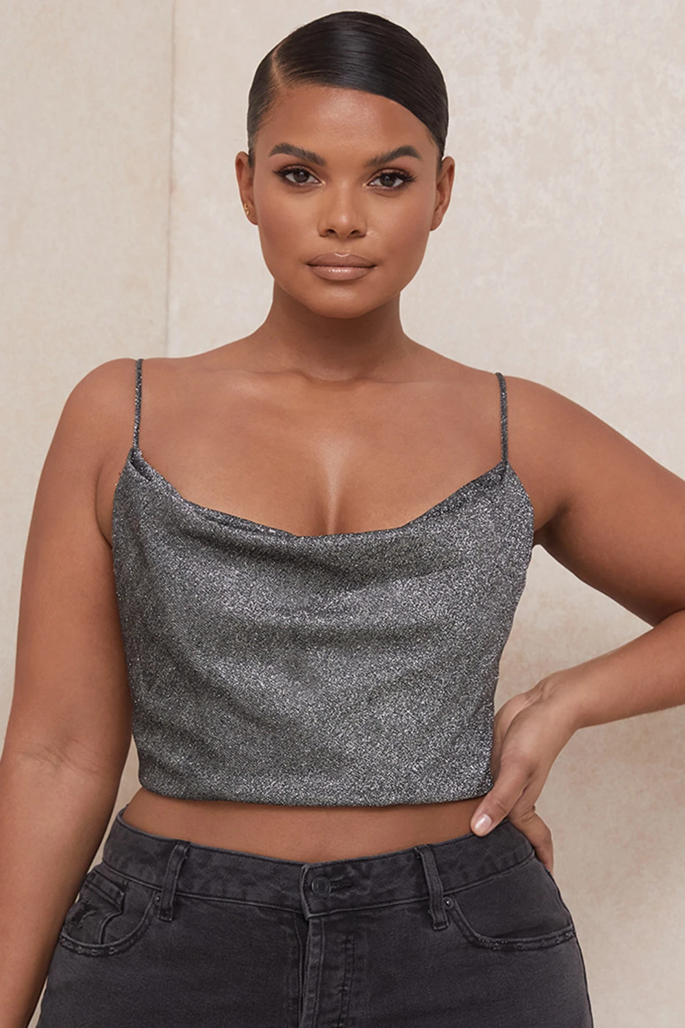 Silver Crop Top 4 Silver Crop Top – Bild 2