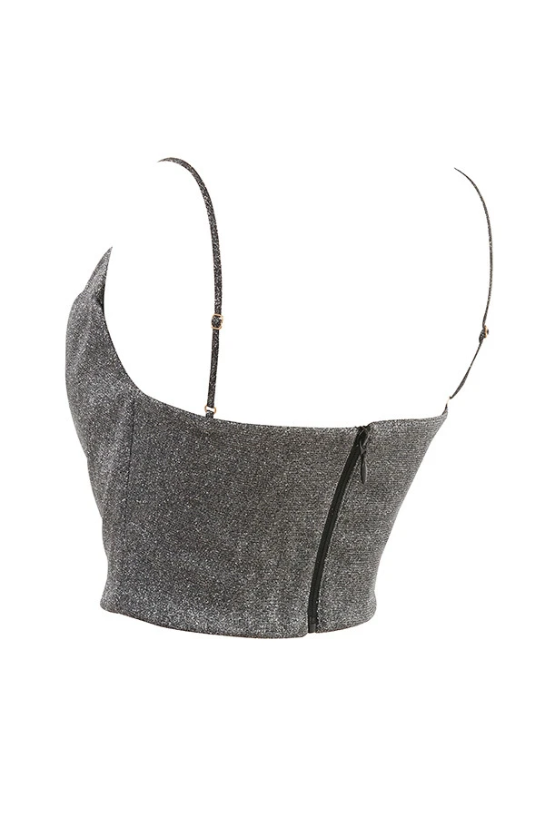 Silver Crop Top 14 Silver Crop Top – Bild 12
