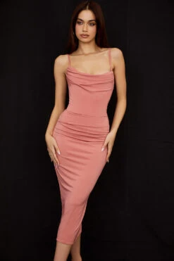 Rose Draped Corset Midi Dress 17 Rose Draped Corset Midi Dress -Traumhafte Kleider marciella 3