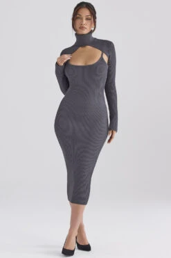 Charcoal Knit Midi Dress 24 Charcoal Knit Midi Dress -Traumhafte Kleider meliora 11