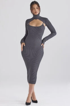Charcoal Knit Midi Dress 25 Charcoal Knit Midi Dress -Traumhafte Kleider meliora 12