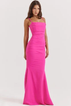Hot Pink Corset Maxi Dress 18 Hot Pink Corset Maxi Dress -Traumhafte Kleider milena 4