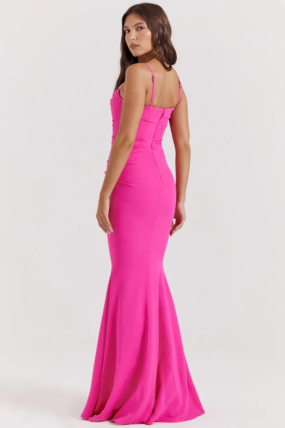 Hot Pink Corset Maxi Dress 9 Hot Pink Corset Maxi Dress – Bild 7