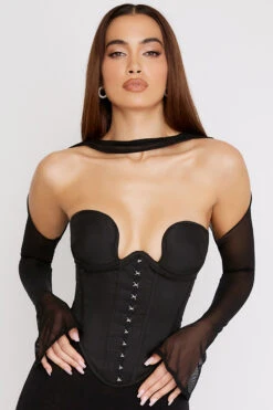 Black Structured Corset -Traumhafte Kleider mina 3a