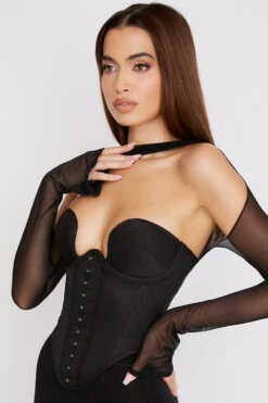 Black Structured Corset -Traumhafte Kleider mina 5a