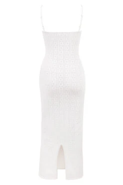White Knit Maxi Dress -Traumhafte Kleider myla white 02