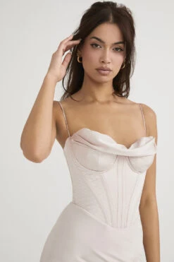 Crystal Satin Corset Midi Dress -Traumhafte Kleider myrna 7 2