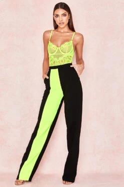 Neon Yellow Lace Bodysuit -Traumhafte Kleider nadia 2