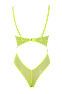 Neon Yellow Lace Bodysuit -Traumhafte Kleider nadia neno yellow 02