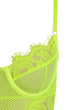 Neon Yellow Lace Bodysuit -Traumhafte Kleider nadia neno yellow 04
