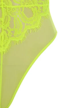 Neon Yellow Lace Bodysuit -Traumhafte Kleider nadia neno yellow 05
