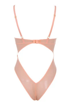 Peach Lace Bodysuit -Traumhafte Kleider nadia salmon 02