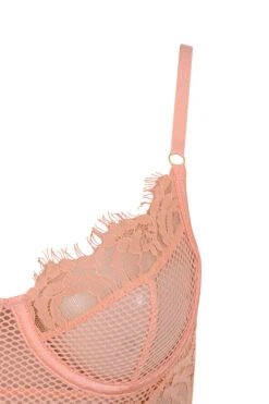 Peach Lace Bodysuit -Traumhafte Kleider nadia salmon 04