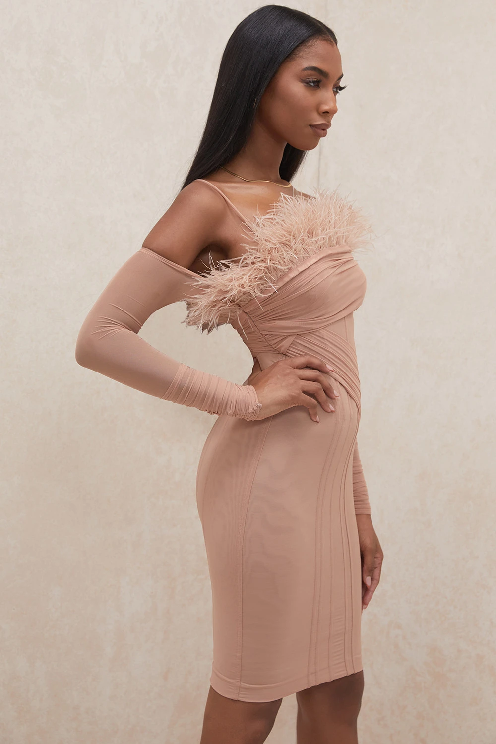 Blush Mesh Corset Dress 11 Blush Mesh Corset Dress – Bild 9