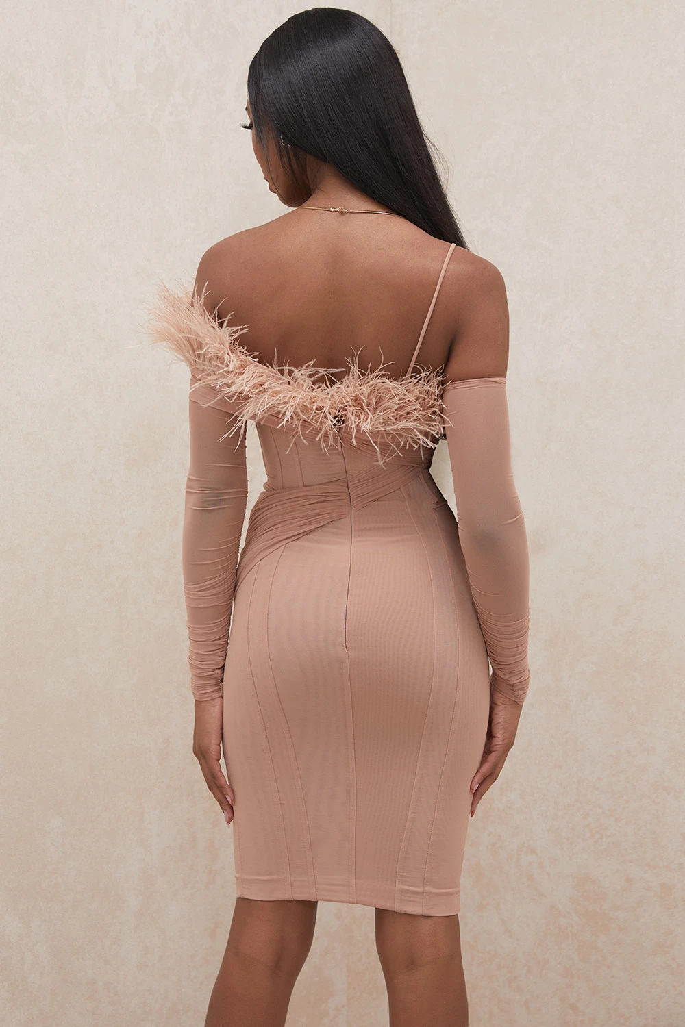 Blush Mesh Corset Dress 15 Blush Mesh Corset Dress – Bild 13
