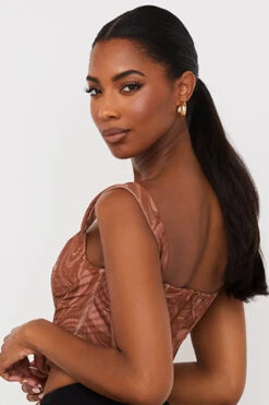 Swirl Print Mesh Corset -Traumhafte Kleider ninetta 6s