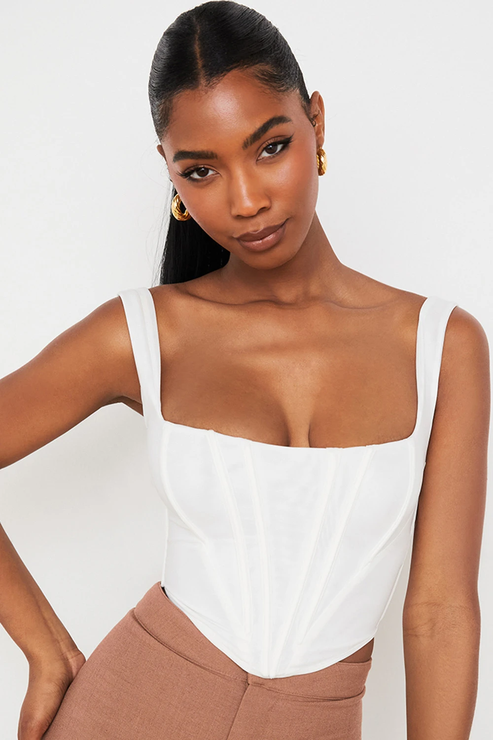 White Mesh Corset 3 White Mesh Corset