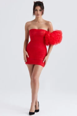 Scarlet Ruffle Sleeve Dress -Traumhafte Kleider noelle 1