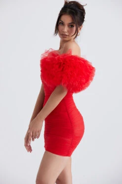 Scarlet Ruffle Sleeve Dress -Traumhafte Kleider noelle 10