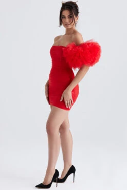 Scarlet Ruffle Sleeve Dress -Traumhafte Kleider noelle 11
