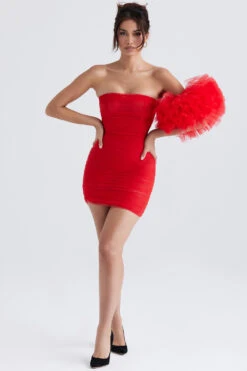 Scarlet Ruffle Sleeve Dress -Traumhafte Kleider noelle 3