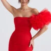 Scarlet Ruffle Sleeve Dress -Traumhafte Kleider noelle 6