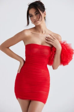 Scarlet Ruffle Sleeve Dress -Traumhafte Kleider noelle 7