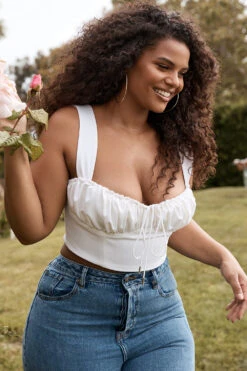 White Blouson Corset Top 26 White Blouson Corset Top -Traumhafte Kleider noemi white 13