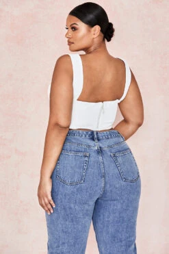 White Blouson Corset Top 25 White Blouson Corset Top -Traumhafte Kleider noemiyara 20