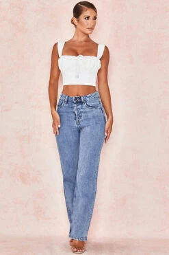 Vintage Fit High Waist Jeans -Traumhafte Kleider noemiyara 7g