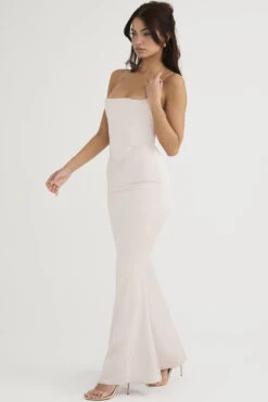 Crystal Satin Corset Maxi Dress -Traumhafte Kleider olivette 5 1