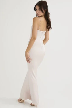 Crystal Satin Corset Maxi Dress -Traumhafte Kleider olivette 6 1