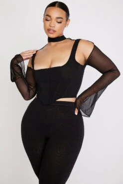 Black High Neck Corset -Traumhafte Kleider paulina 7