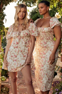 Rose Print Mini Dress -Traumhafte Kleider princessr31